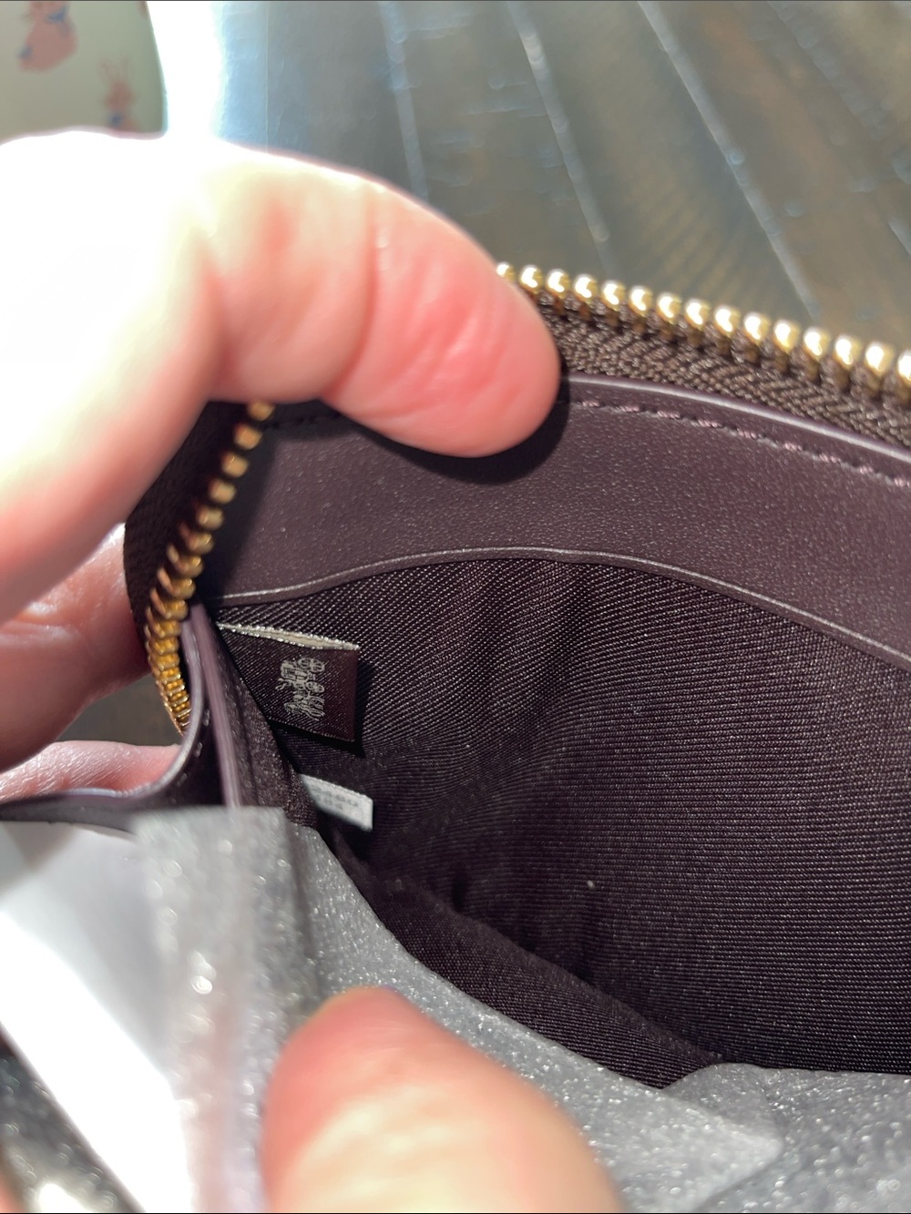 Coach Robot Brown Zip-Around Wallet with Gold Hardware NWT - Picture 7 of 7